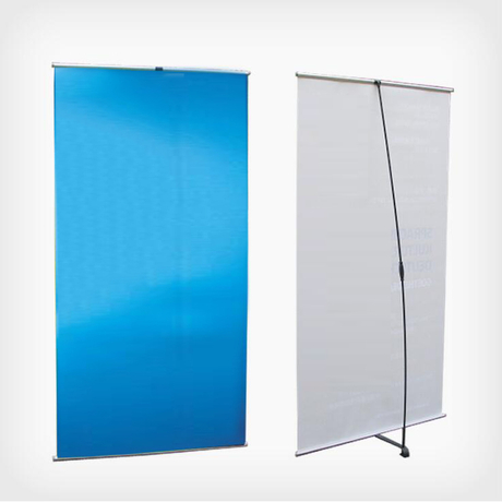 Germany L stand for tade show L banner stand 