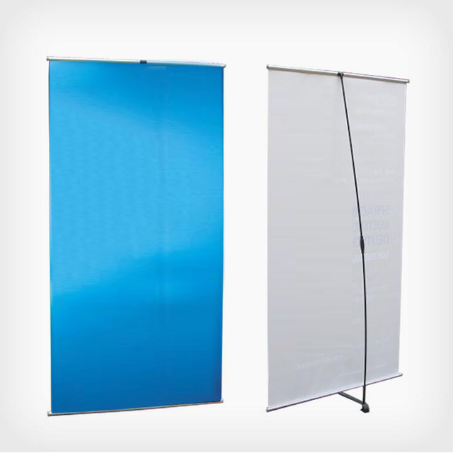Germany L stand for tade show L banner stand 