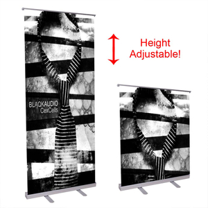 Factory Direct Sale telescoping roll up Portable Lightweight Roll Up Banner te