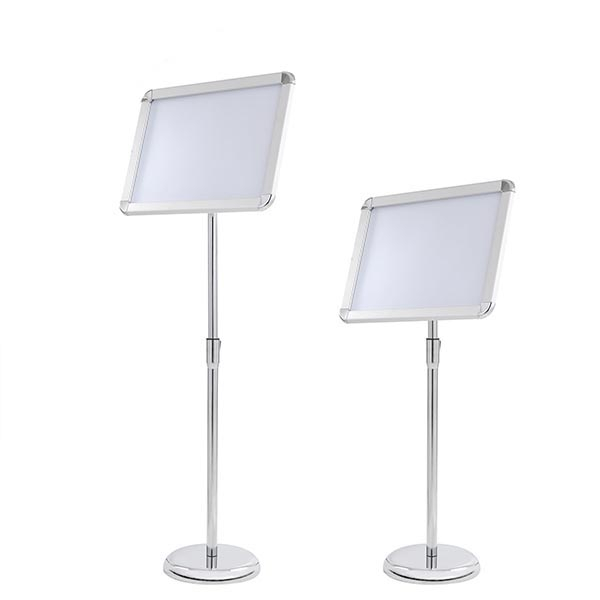 poster stand painted foot Stand Adjustable Aluminum Sign