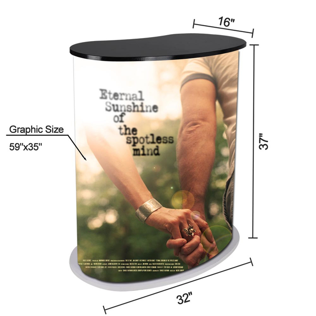 pop up promotion counter Kidney shape counter