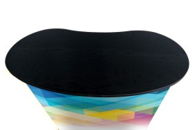 pop up promotion counter Kidney shape counter
