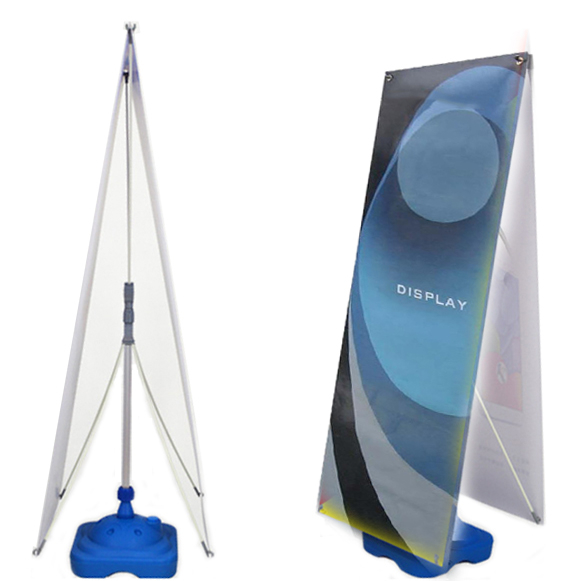 doubleside water base X stand for tade show X banner stand 