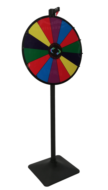 changeable prize wheel prize wheel with square/round iron base