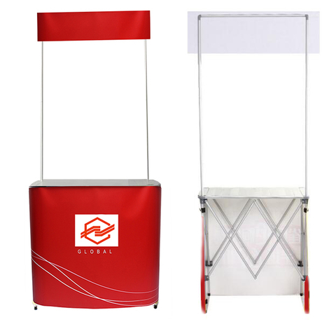 pop up promotion counter aluminium promotion counter