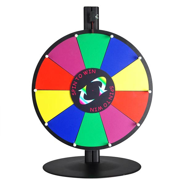  prize wheel with iron base 