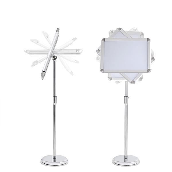 poster stand painted foot Stand Adjustable Aluminum Sign