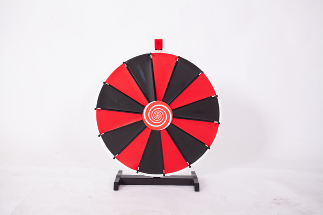 Card slot type prize wheel with plastic base 