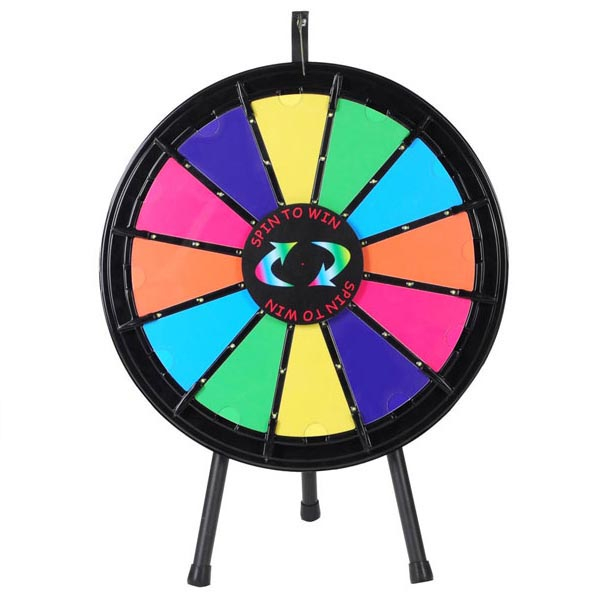 changeable prize wheel with LED prize wheel with tripod 