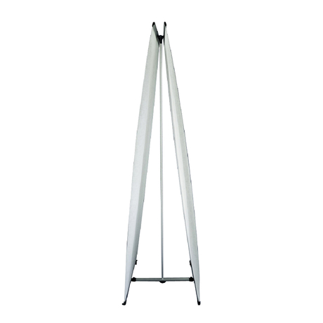 double side L stand for tade show L banner stand 
