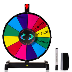 Factory Wholesale 12 Inches Prize Wheel with plastic base 