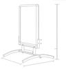 Outdoor Wind Resistant Display Stand Sidewalk Sign