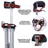 18''-30'' Drywall Stilts Adjustable Heights Aluminum Stilts with Protective Knee Pads for Sheetrock Drop Ceiling Painting Painter or High Shrub Trimming