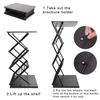 Iron Black Fold Durable Tabletop Brochure Display Stand