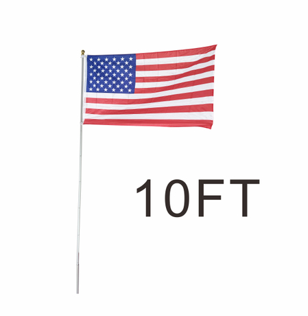 out door PVC base aluminum 10FT flagpole