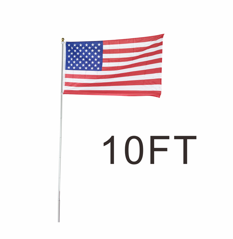 out door PVC base aluminum 10FT flagpole