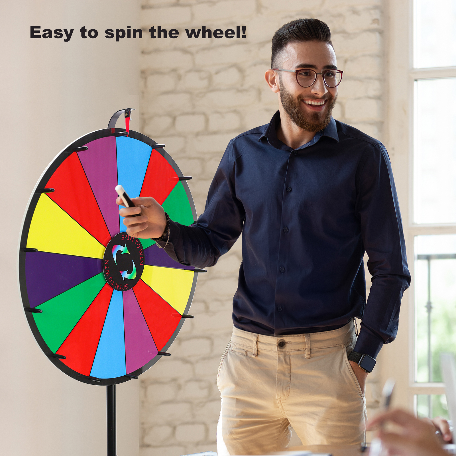 New Design 24 inches prize wheel with tripod