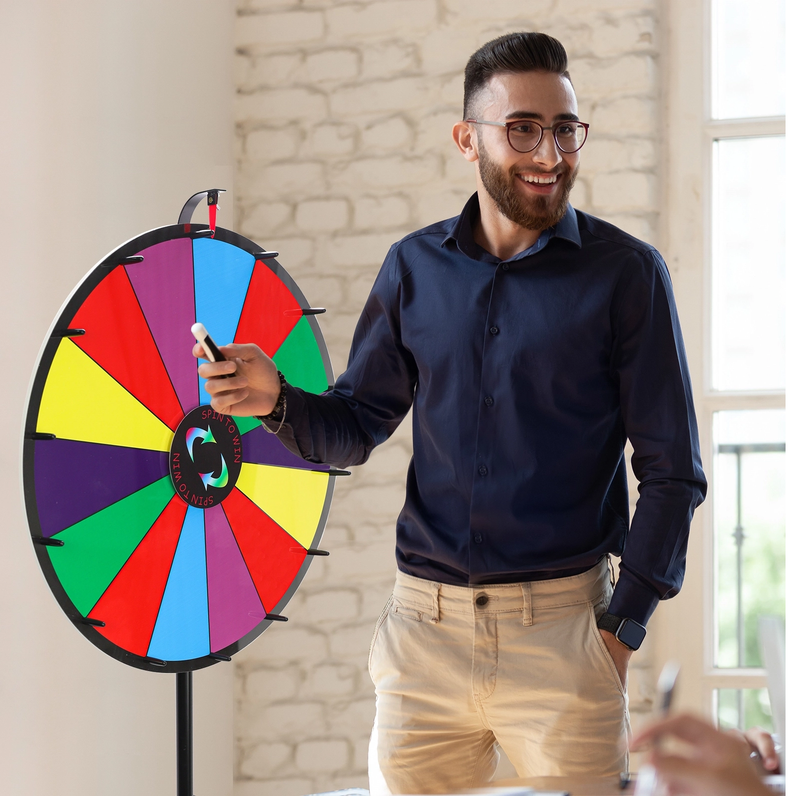 New Design 24 inches prize wheel with tripod