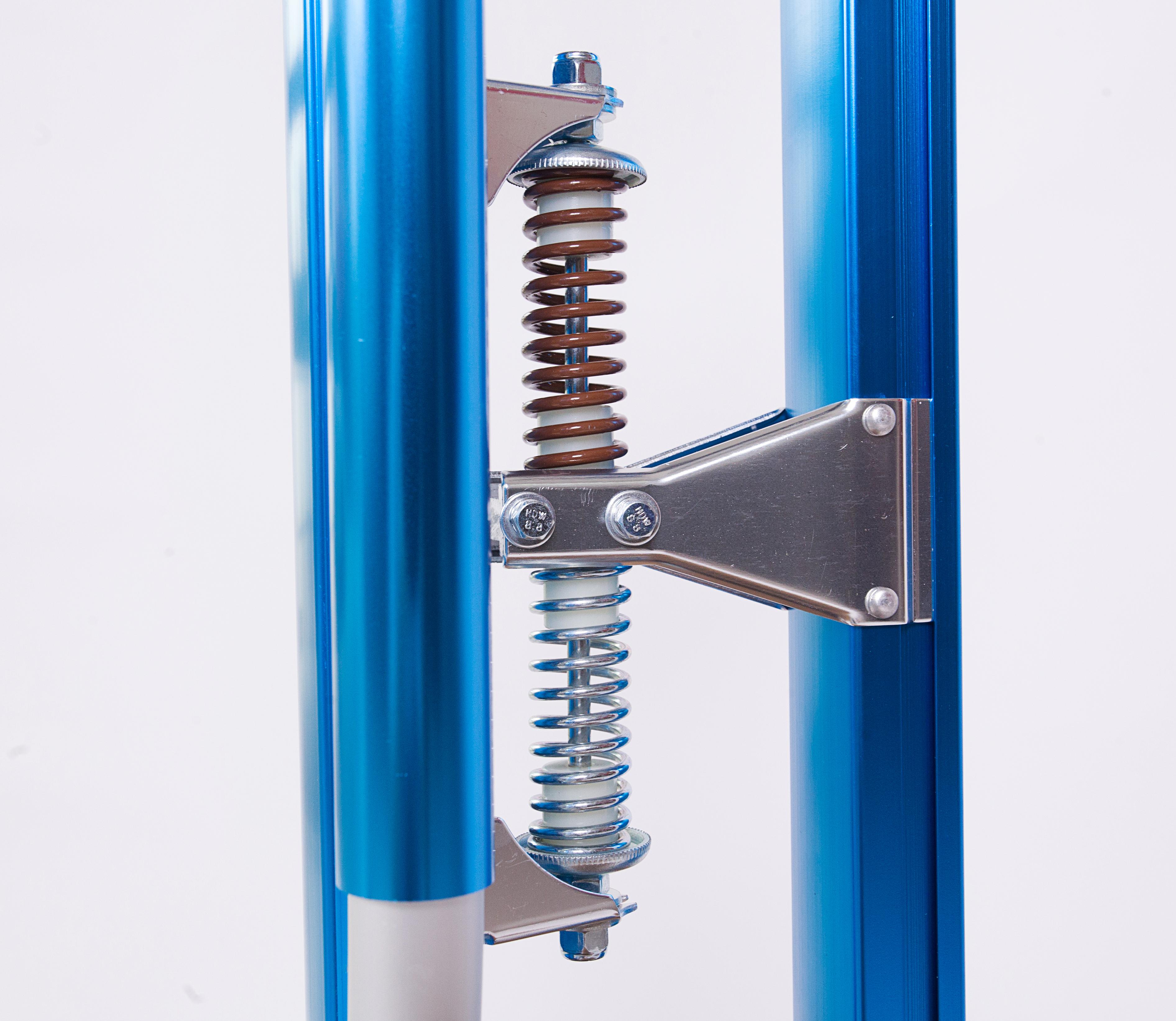 Aluminum Tool Stilts Silver Blue Adjustable 18 Inch 