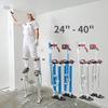 Drywall Stilts, 24''-40'' Adjustable Heights Aluminum Work Stilt, Professional Drywall Stilts for Sheetrock Drop Ceiling Wall Painting and Trimming Tree Branches