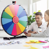 24inches Manufacturer Customization Colorful Tabletop Spinning Prize Wheel Game Lucky Draw of Fortune for Party And Promotion