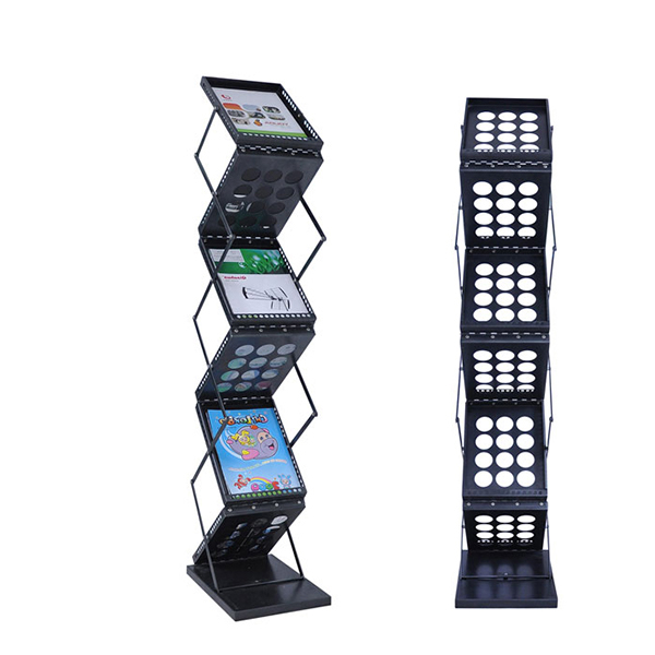 Factory Wholesale 4 Level Iron Brochure Holder 