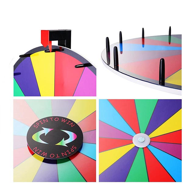 New Design 24 inches prize wheel with tripod