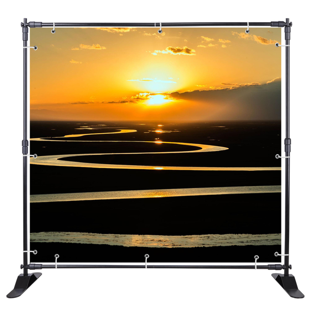 Aluminum Backdrop Portable 8*10FT Adjustable Banner Stand