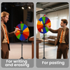 Assembly wheel telescoping prize wheel with tripod 