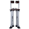Aluminum Tool Stilts Silver Blue Adjustable 24 Inch 
