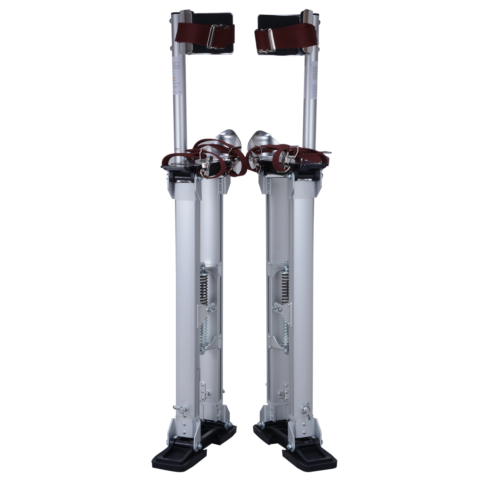 Aluminum Tool Stilts Silver Blue Adjustable 24 Inch 