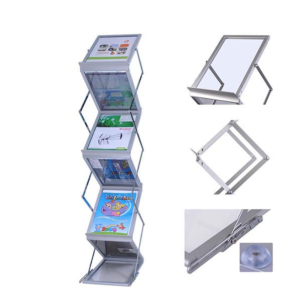 High Quality A5 Aluminum Display Brochure Holder
