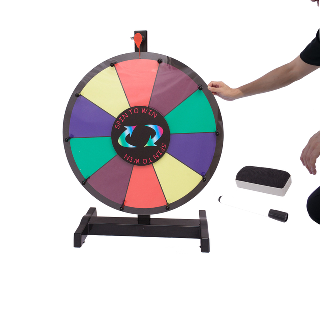 Custom Multicolor 15 Inches Plastic Prize Wheel 