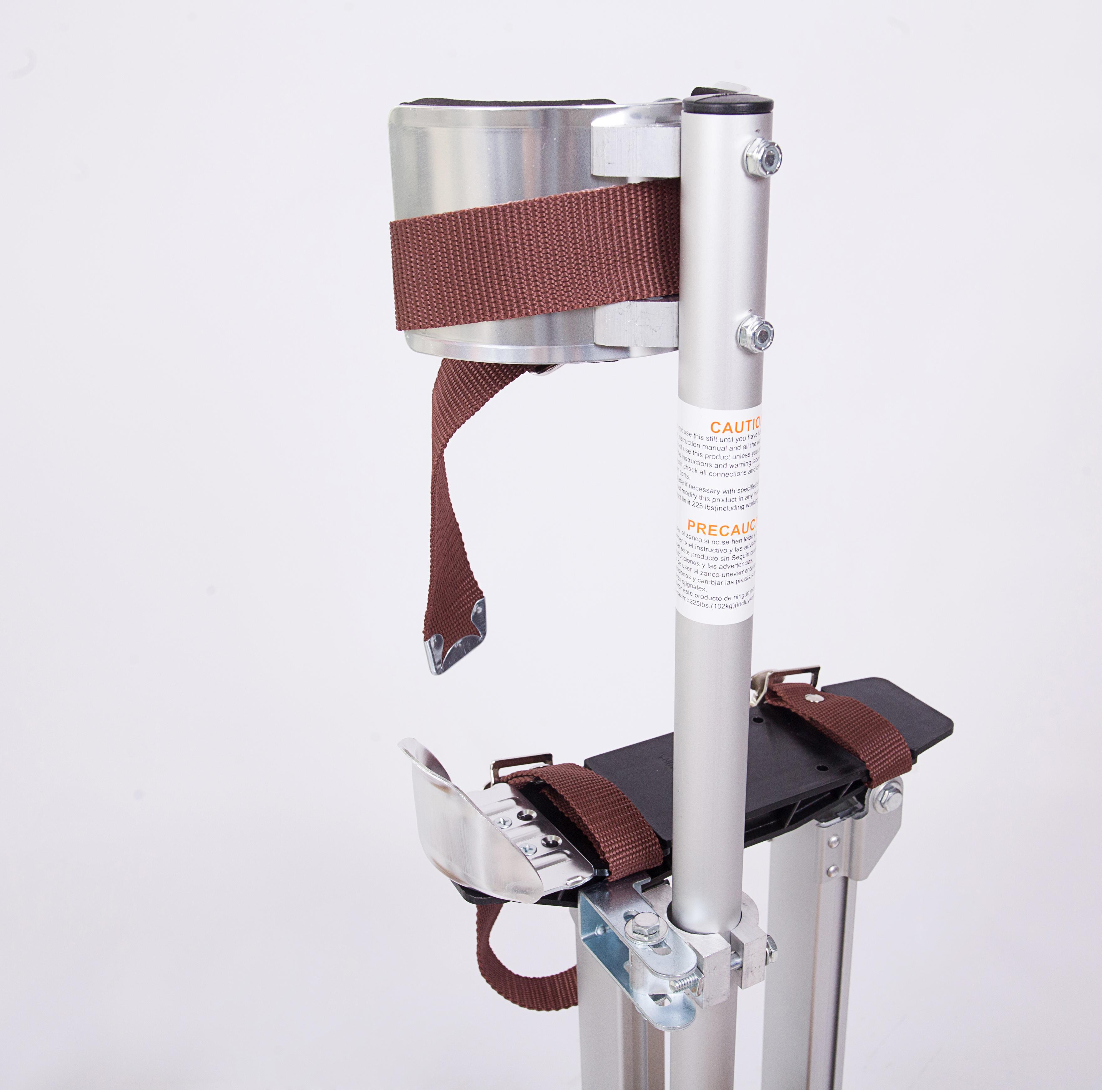 Aluminum Tool Stilts Silver Blue Adjustable 18 Inch 