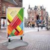 Promotion Outdoor Display Stand Aluminum Water Base Poster Stand